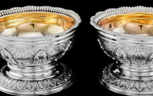 Load image into Gallery viewer, Magnificent Antique Solid Silver Georgian Pedestal Salts - Robert Hennell 1826
