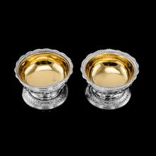Load image into Gallery viewer, Magnificent Antique Solid Silver Georgian Pedestal Salts - Robert Hennell 1826
