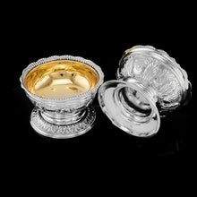 Load image into Gallery viewer, Magnificent Antique Solid Silver Georgian Pedestal Salts - Robert Hennell 1826
