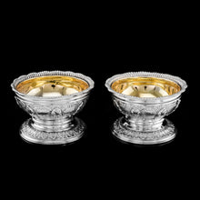 Load image into Gallery viewer, Magnificent Antique Solid Silver Georgian Pedestal Salts - Robert Hennell 1826
