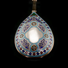 Load image into Gallery viewer, A Large Imperial Russian Solid Silver Enamel Champleve Spoon - Ivan Khlebnikov
