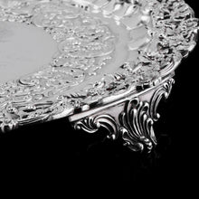 Load image into Gallery viewer, A Magnificent Georgian Sterling Silver Tray/Salver with Military Lieutenant Interest - James Fray 1833 - Artisan Antiques
