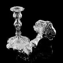 Load image into Gallery viewer, Magnificent Antique Solid Silver Pair of Rococo Candlesticks - 1890
