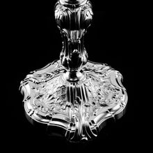 Load image into Gallery viewer, Magnificent Antique Solid Silver Pair of Rococo Candlesticks - 1890
