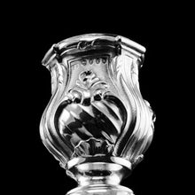 Load image into Gallery viewer, Magnificent Antique Solid Silver Pair of Rococo Candlesticks - 1890
