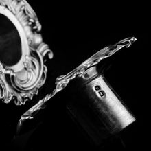 Load image into Gallery viewer, Magnificent Antique Solid Silver Pair of Rococo Candlesticks - 1890
