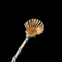 Load image into Gallery viewer, Antique Georgian Solid Silver Salt Spoons Figural Dolphin Handles - Thomas Harper 1806
