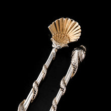 Load image into Gallery viewer, Antique Georgian Solid Silver Salt Spoons Figural Dolphin Handles - Thomas Harper 1806
