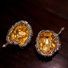 Load image into Gallery viewer, A Magnificent Pair of Georgian Solid Silver Shell Salt Cellars in Rococo Revival Style - Barnards 1836
