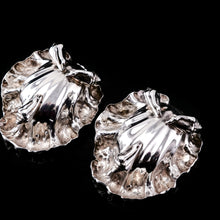 Load image into Gallery viewer, A Magnificent Pair of Georgian Solid Silver Shell Salt Cellars in Rococo Revival Style - Barnards 1836
