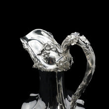 Load image into Gallery viewer, A Splendid Victorian Solid Silver Wine Ewer/Jug with Grape Vines - Benjamin Smith 1846 - Artisan Antiques
