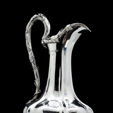 Load image into Gallery viewer, A Splendid Victorian Solid Silver Wine Ewer/Jug with Grape Vines - Benjamin Smith 1846 - Artisan Antiques

