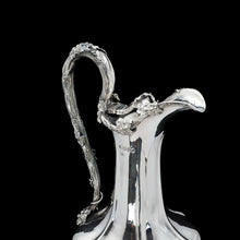 Load image into Gallery viewer, A Splendid Victorian Solid Silver Wine Ewer/Jug with Grape Vines - Benjamin Smith 1846 - Artisan Antiques
