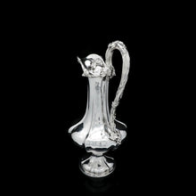 Load image into Gallery viewer, A Splendid Victorian Solid Silver Wine Ewer/Jug with Grape Vines - Benjamin Smith 1846 - Artisan Antiques
