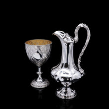 Load image into Gallery viewer, A Splendid Victorian Solid Silver Wine Ewer/Jug with Grape Vines - Benjamin Smith 1846 - Artisan Antiques
