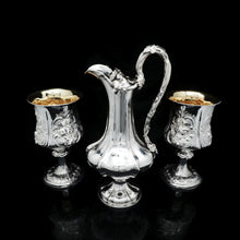 Load image into Gallery viewer, A Splendid Victorian Solid Silver Wine Ewer/Jug with Grape Vines - Benjamin Smith 1846 - Artisan Antiques
