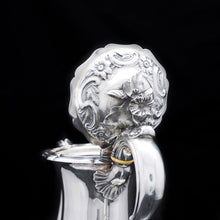 Load image into Gallery viewer, Exceptional Georgian Silver Coffee Pot with Ornate Chasing - J.Wrangham &amp; W.Moulson 1836 - Artisan Antiques
