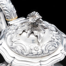 Load image into Gallery viewer, Exceptional Georgian Silver Coffee Pot with Ornate Chasing - J.Wrangham &amp; W.Moulson 1836 - Artisan Antiques
