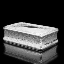Load image into Gallery viewer, RESERVED - A Huge Solid Silver Table Snuff Box Victorian - Thomas Johnson 1869 - Artisan Antiques
