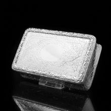 Load image into Gallery viewer, RESERVED - A Huge Solid Silver Table Snuff Box Victorian - Thomas Johnson 1869 - Artisan Antiques
