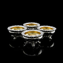 Load image into Gallery viewer, A Magnificent Set of 4 Georgian Solid Silver Salt Cellars - Barnard 1837
