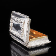 Load image into Gallery viewer, RESERVED - A Heavy Solid Silver Table Snuff Box - Francis Clark 1845 - Artisan Antiques
