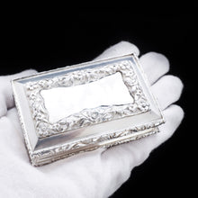 Load image into Gallery viewer, RESERVED - A Heavy Solid Silver Table Snuff Box - Francis Clark 1845 - Artisan Antiques
