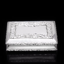 Load image into Gallery viewer, RESERVED - A Heavy Solid Silver Table Snuff Box - Francis Clark 1845 - Artisan Antiques
