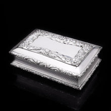 Load image into Gallery viewer, RESERVED - A Heavy Solid Silver Table Snuff Box - Francis Clark 1845 - Artisan Antiques

