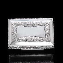 Load image into Gallery viewer, RESERVED - A Heavy Solid Silver Table Snuff Box - Francis Clark 1845 - Artisan Antiques
