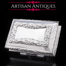 Load image into Gallery viewer, RESERVED - A Heavy Solid Silver Table Snuff Box - Francis Clark 1845 - Artisan Antiques

