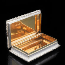 Load image into Gallery viewer, RESERVED - A Heavy Solid Silver Table Snuff Box - Francis Clark 1845 - Artisan Antiques

