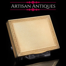 Load image into Gallery viewer, A Stylish Solid Silver Gilt Box/Case -  French 19th Century - Artisan Antiques
