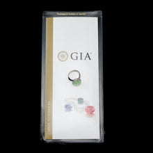 Load image into Gallery viewer, 10CT Natural Paraiba Tourmaline &amp; Diamond 14K White Gold Cluster Ring - GIA Certified
