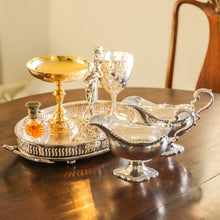 Load image into Gallery viewer, A Pair of Georgian Solid Silver Pedestal Sauce Boats - William Collins 1774 - Artisan Antiques
