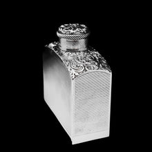Load image into Gallery viewer, A Georgian Solid Silver Engraved &amp; Engine Turned Hip Flask - Archibald Douglas 1835 - Artisan Antiques
