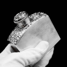 Load image into Gallery viewer, A Georgian Solid Silver Engraved &amp; Engine Turned Hip Flask - Archibald Douglas 1835 - Artisan Antiques
