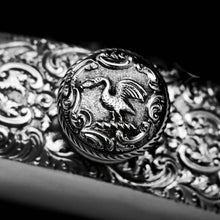Load image into Gallery viewer, A Georgian Solid Silver Engraved &amp; Engine Turned Hip Flask - Archibald Douglas 1835 - Artisan Antiques
