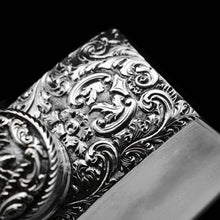 Load image into Gallery viewer, A Georgian Solid Silver Engraved &amp; Engine Turned Hip Flask - Archibald Douglas 1835 - Artisan Antiques
