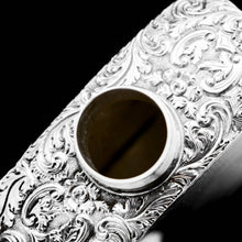Load image into Gallery viewer, A Georgian Solid Silver Engraved &amp; Engine Turned Hip Flask - Archibald Douglas 1835 - Artisan Antiques
