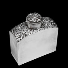 Load image into Gallery viewer, A Georgian Solid Silver Engraved &amp; Engine Turned Hip Flask - Archibald Douglas 1835 - Artisan Antiques
