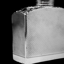 Load image into Gallery viewer, A Georgian Solid Silver Engraved &amp; Engine Turned Hip Flask - Archibald Douglas 1835 - Artisan Antiques
