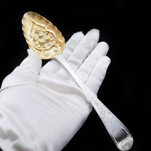 Load image into Gallery viewer, A Pair of Georgian Silver Berry Spoons - Peter &amp; Ann Bateman 1796 - Artisan Antiques
