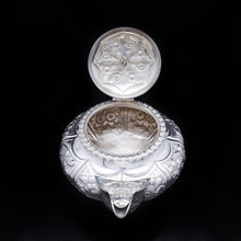 Load image into Gallery viewer, Georgian Solid Silver 3-Piece Chased Tea Set Chinoiserie Interest - Robert Peppin 1824 - Artisan Antiques

