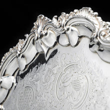 Load image into Gallery viewer, A Very Large Georgian Solid Silver Salver Tray by John Israel 1801 - Artisan Antiques
