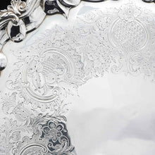 Load image into Gallery viewer, A Very Large Georgian Solid Silver Salver Tray by John Israel 1801 - Artisan Antiques

