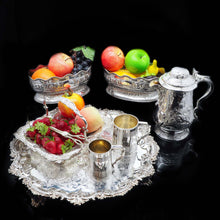 Load image into Gallery viewer, A Very Large Georgian Solid Silver Salver Tray by John Israel 1801 - Artisan Antiques
