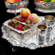 Load image into Gallery viewer, A Very Large Georgian Solid Silver Salver Tray by John Israel 1801 - Artisan Antiques
