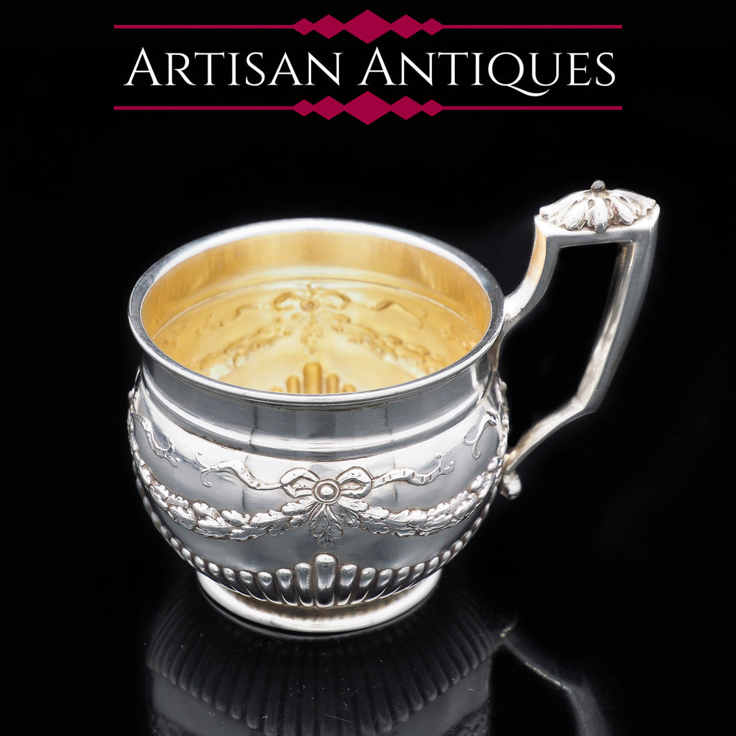 A Delightful Solid Silver Mug/Cup - E. Goldschmidt c.1910 Germany - Artisan Antiques