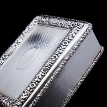 Load image into Gallery viewer, A Huge Solid Silver Table Snuff Box - Daniel &amp; John Wellby 1912 - Artisan Antiques
